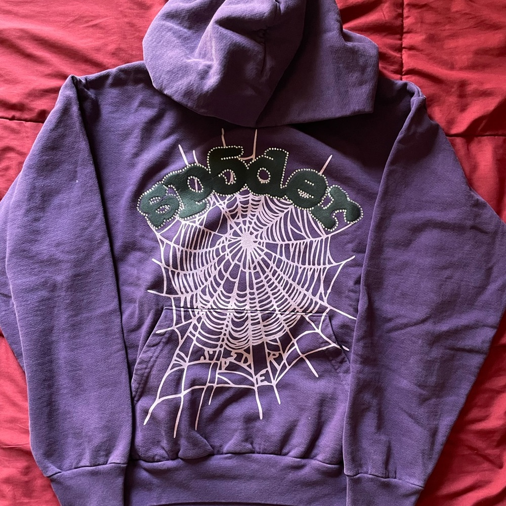 Sp5der purple hoodie